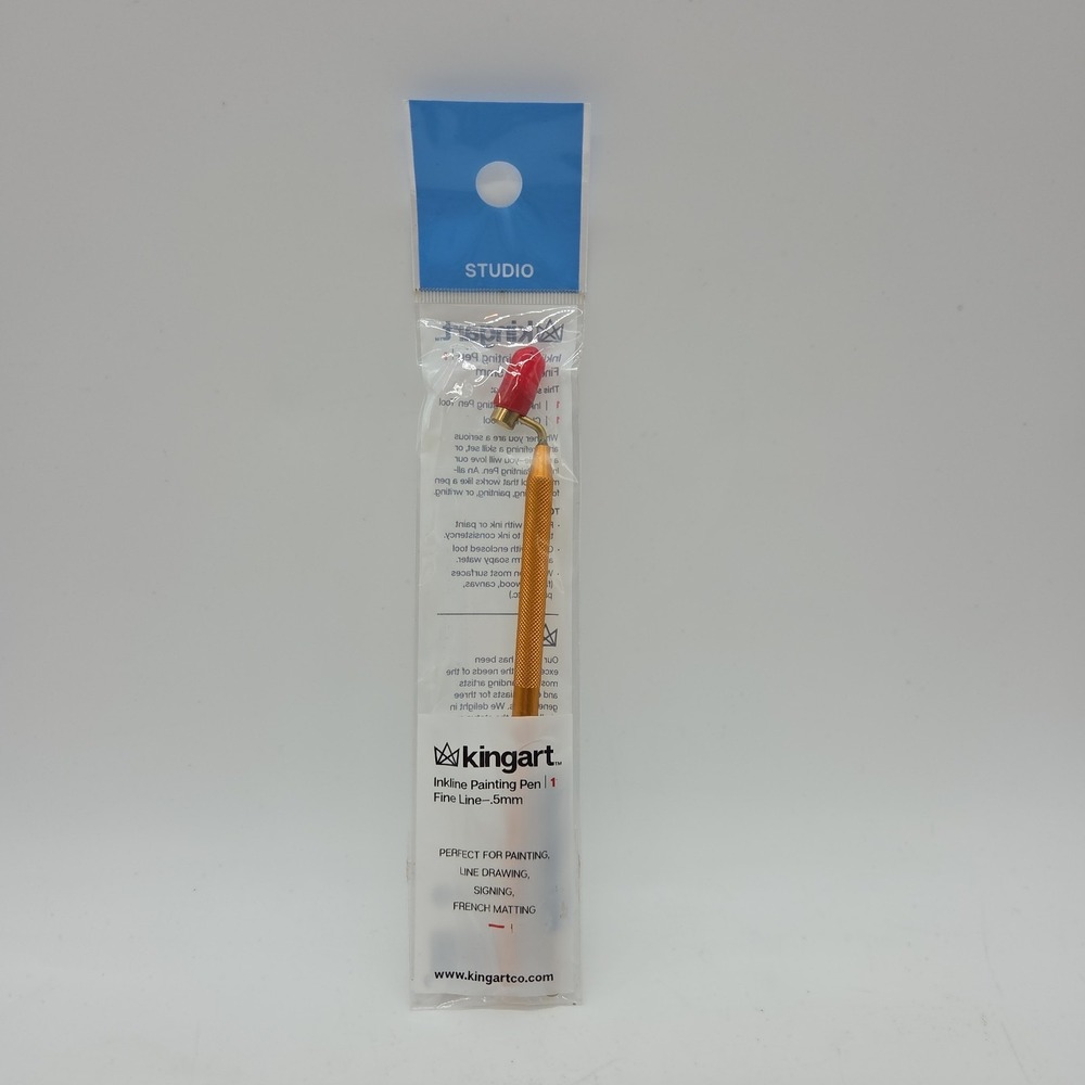KINGART Fine Line Painting Pen Metal .5mm Ink Tool for Artists and Hobbyists
